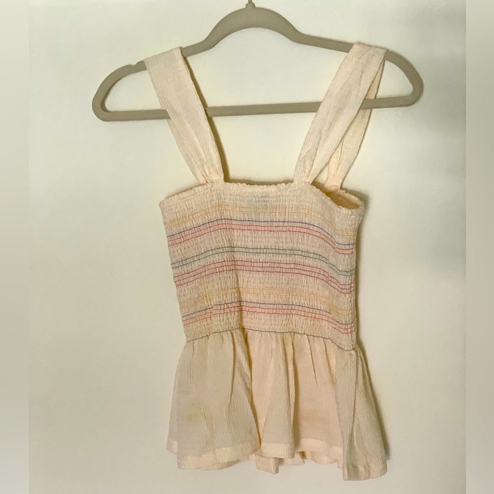 Ruffled tank top